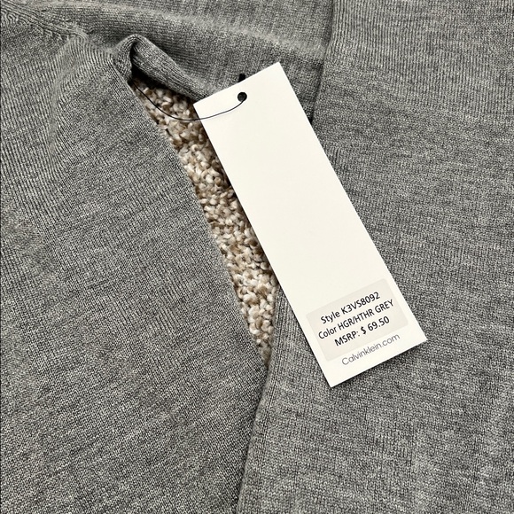 Calvin Klein Light Grey Knit Turtleneck - Picture 4 of 8